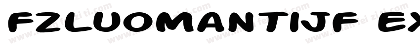 FZLuoManTiJF ExtraBold字体转换